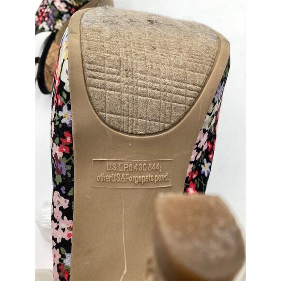 Rampage Girasole Floral Platform Slingback Heels Size 9 Multicolor - Picture 6 of 9